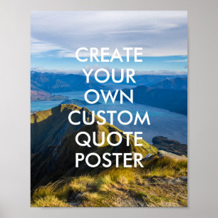 Nature Landscape Custom Quote Poster