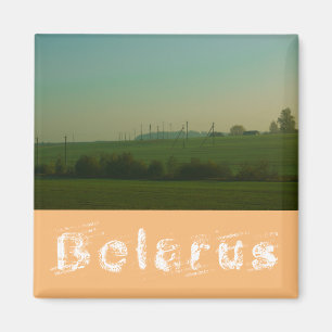 Nature Landscape Field Meadow Belarus Magnet