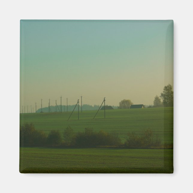Nature Landscape Field Meadow Belarus Magnet (Front)