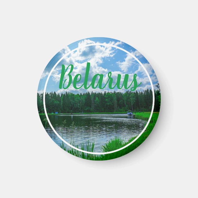Nature Landscape Lake Sky Belarus Magnet (Front)