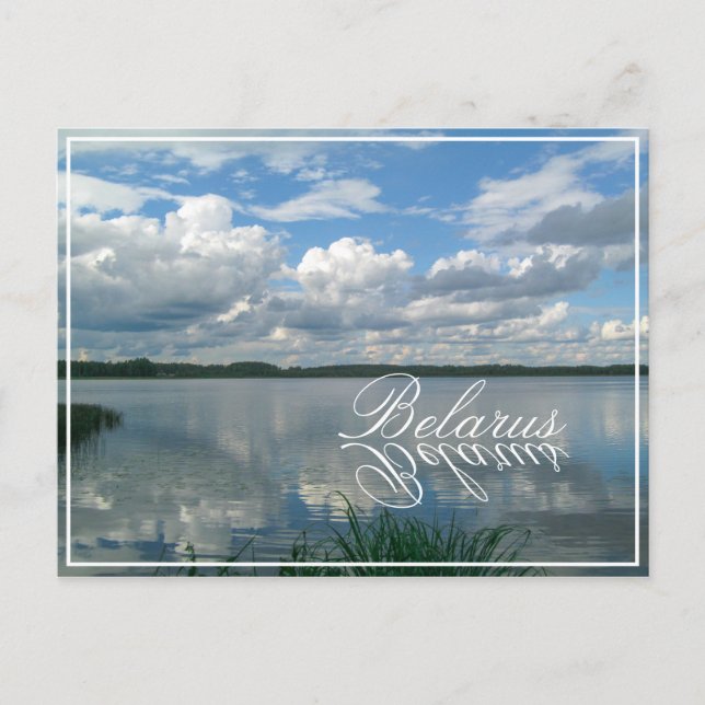 Nature Landscape Lake Sky Belarus Postcard (Front)
