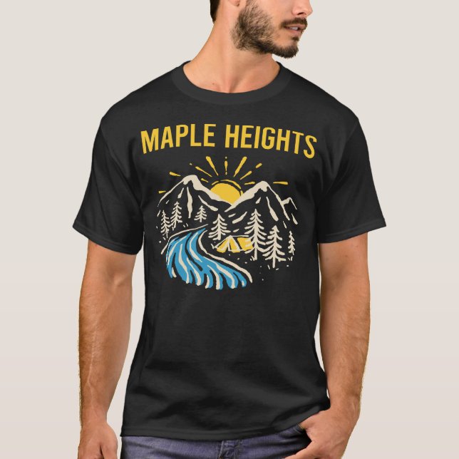 Nature Landscape Maple Heights T-Shirt (Front)