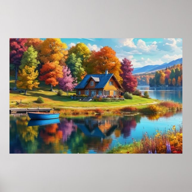 Nature Landscape Painting  Poster (Front)