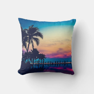 Nature Landscape Pool Palm Trees-25925 Cushion
