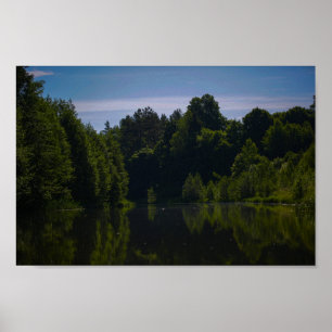 Nature Landscape Rural Scenery Lake Reflection Poster