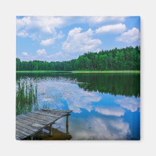 Nature Landscape Scenery Lake Sky Belarus Magnet