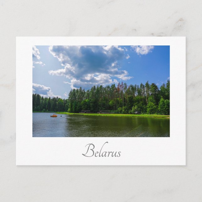 Nature Landscape Scenery Lake Sky Belarus Postcard (Front)