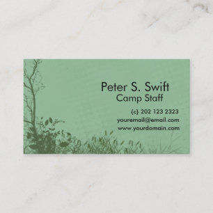Nature Landscaping Artist Business Card