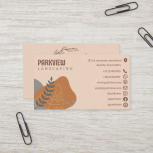 Nature Lanscape Pastel Colors Business Card