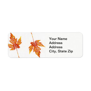 Nature Leaf Print, double maple oranges,
