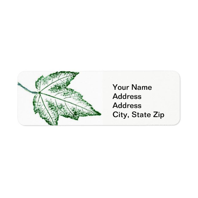 Nature Leaf Print, spring maple leaf green (Front)