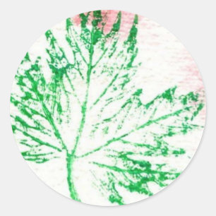 Nature leaf Prints Sticker