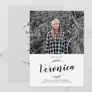 Nature Light Graduation Announcement