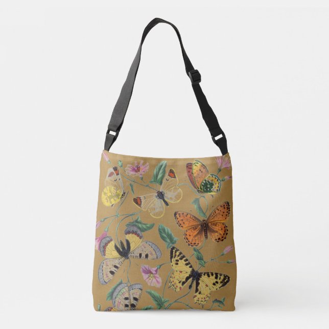 Nature Lover Classic Colourful Butterflies Tote (Back)