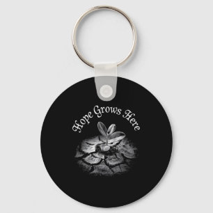 Nature Lover Earth Day Hope Grows Here Key Ring