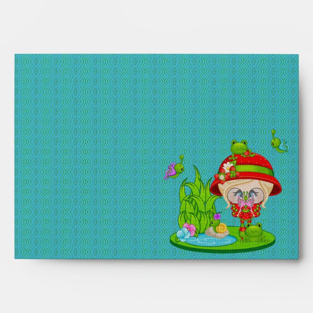Nature Lover Frog Faery Envelope (Front)