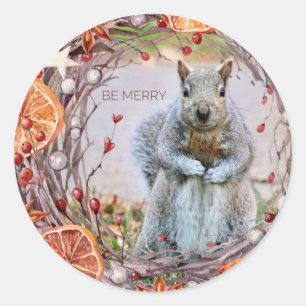 Nature Lovers Be Merry Holiday Stickers