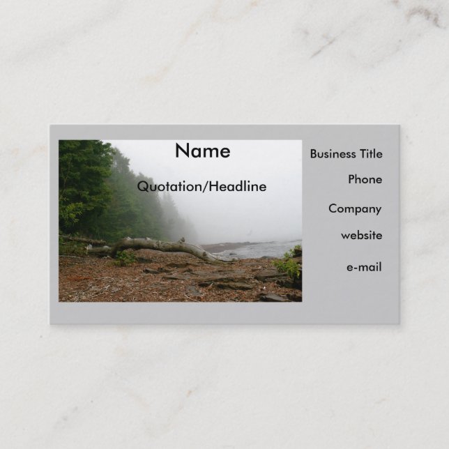 Nature Lover's Business Card (Front)