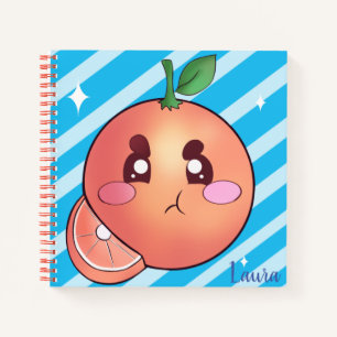 Nature Lovers Design Cute Sour Orange Fruit  Notebook
