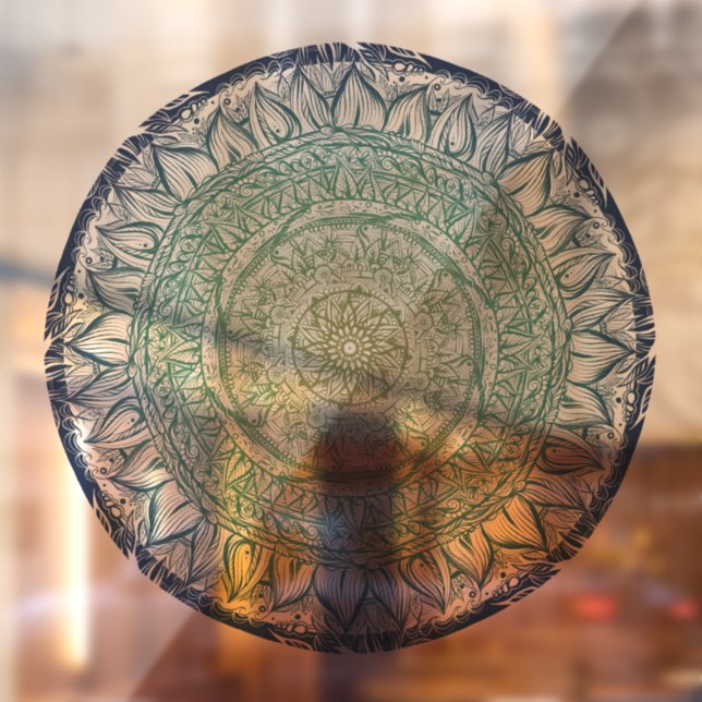 Nature Lovers Mandala Art Mandalas Design          Window Cling (Sheet 2)