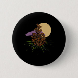 Nature Lovers Outdoor Hiking Camping Forest Pineco 6 Cm Round Badge