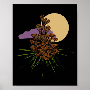 Nature Lovers Outdoor Hiking Camping Forest Pineco Poster