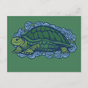Nature Lovers Turtle Art Turtles Postcard
