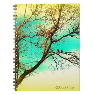 Nature Lovers: Two Crows in a Tree Writing Notebook