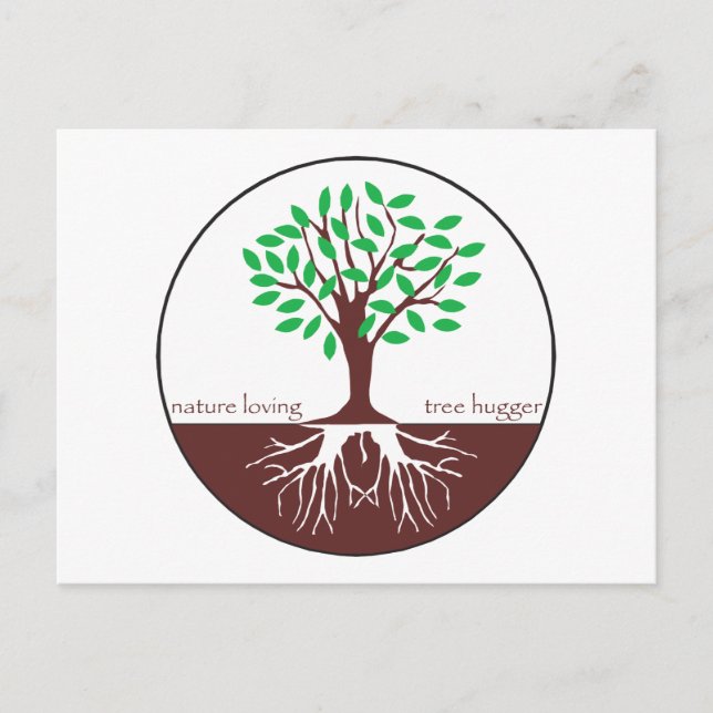Nature Loving Tree Hugger Postcard (Front)
