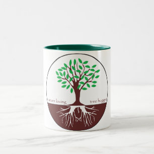 Nature Loving Tree Hugger Two-Tone Coffee Mug