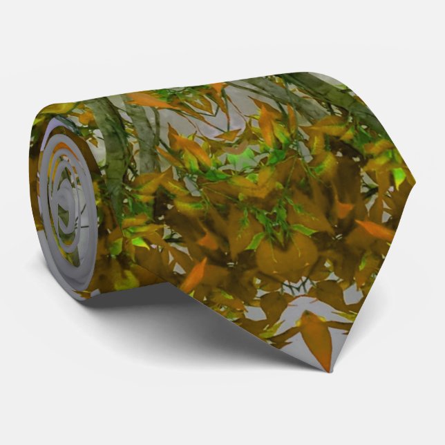 Nature Mandala Neck Tie (Rolled)