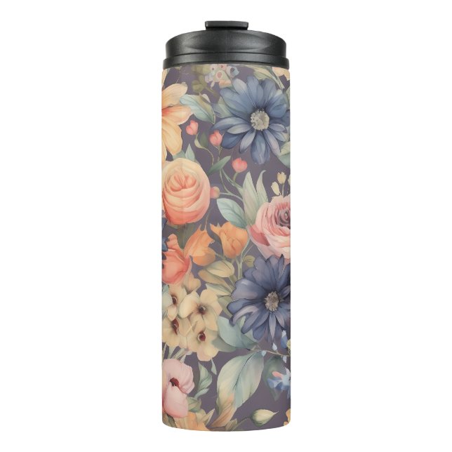 Nature meets artistry in beautifully daisy design thermal tumbler (Front)