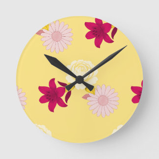 Nature Meets Style Round Clock