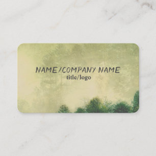 nature mountain pine trees photo art business card