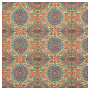 nature mushroom pattern fabric