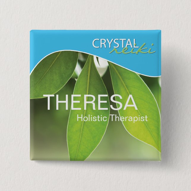 Nature Name Tag 15 Cm Square Badge (Front)