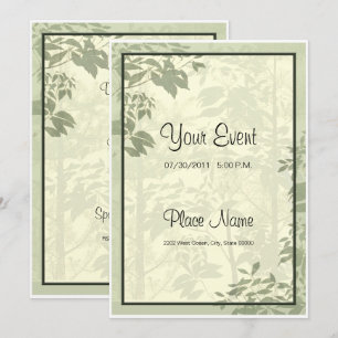 Nature Natural Beauty Foliage Invitation