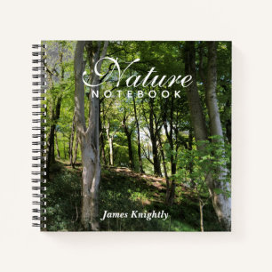 Nature & Natural Woodland Notebook with Name