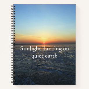 Nature Never Hurries Sunset Tree Notebook