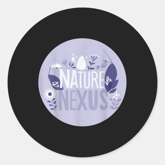Nature Nexus - Harmonic Nature For Environmental P Classic Round Sticker (Front)