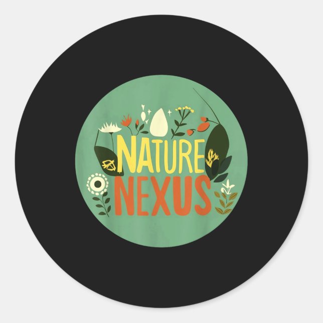Nature Nexus - Harmonic Nature For Environmental P Classic Round Sticker (Front)