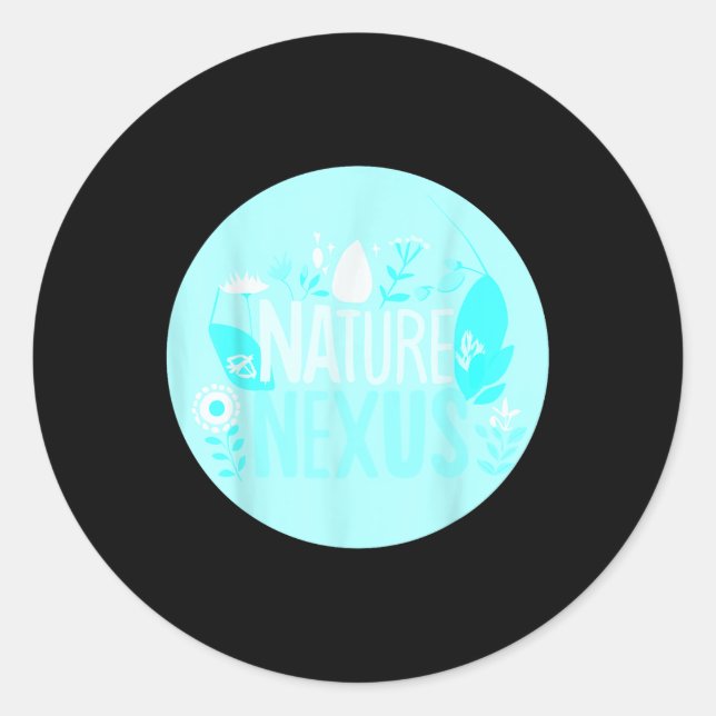 Nature Nexus - Harmonic Nature For Environmental P Classic Round Sticker (Front)