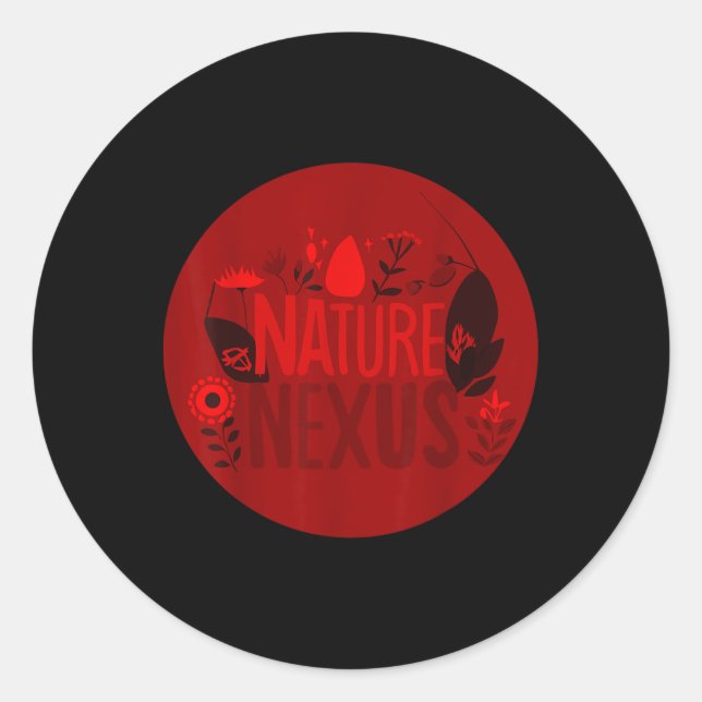 Nature Nexus - Harmonic Nature For Environmental P Classic Round Sticker (Front)