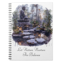 Nature Nurture Buddha Spiral Photo Notebook