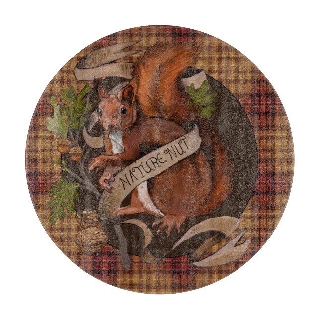 Nature Nut Squirrel Cutting Board (Front)
