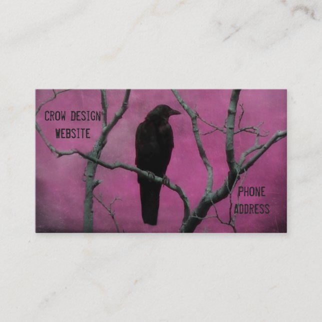 Nature Of Crow Business Card (Front)