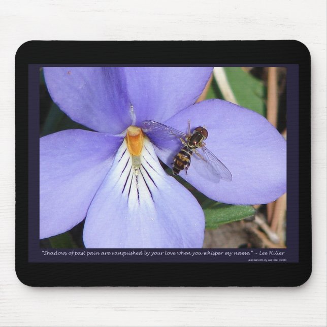 Nature Of  Love Birds-Foot Violet Mouse Mat (Front)