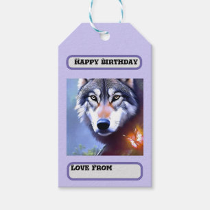 Nature Of The Wolf Oil Paint, Birthday Gift Tags