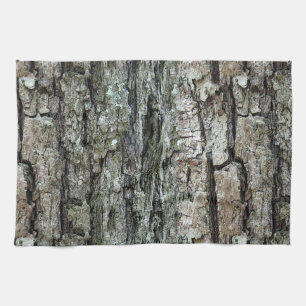 Nature Old Pine Bark Tea Towel