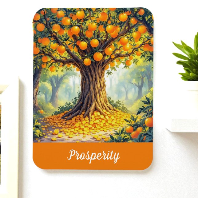 Nature Orange Tree Wealth Abundance Prosperity Magnet (Creator Uploaded)